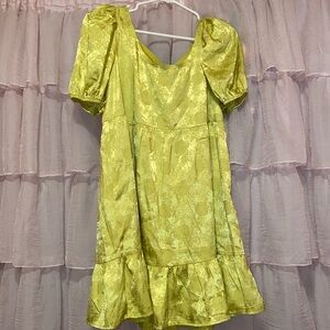 Forever 21 Citron Rose Babydoll Dress NWT